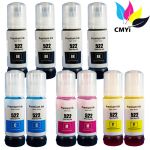 Ultra High Yield Epson EcoTank Ink 522 Bottles 10-Pack: 4 Black, 2 Cyan, 2 Magenta, 2 Yellow